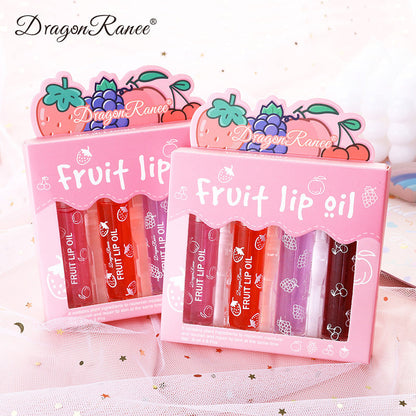 4-Pack Roll-On Lip Oil Set for Hydration