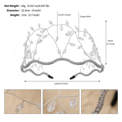 Party Beaded Crown Headband