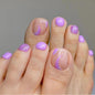 Removable Toe Nail Art, Wear-On Foot Nails