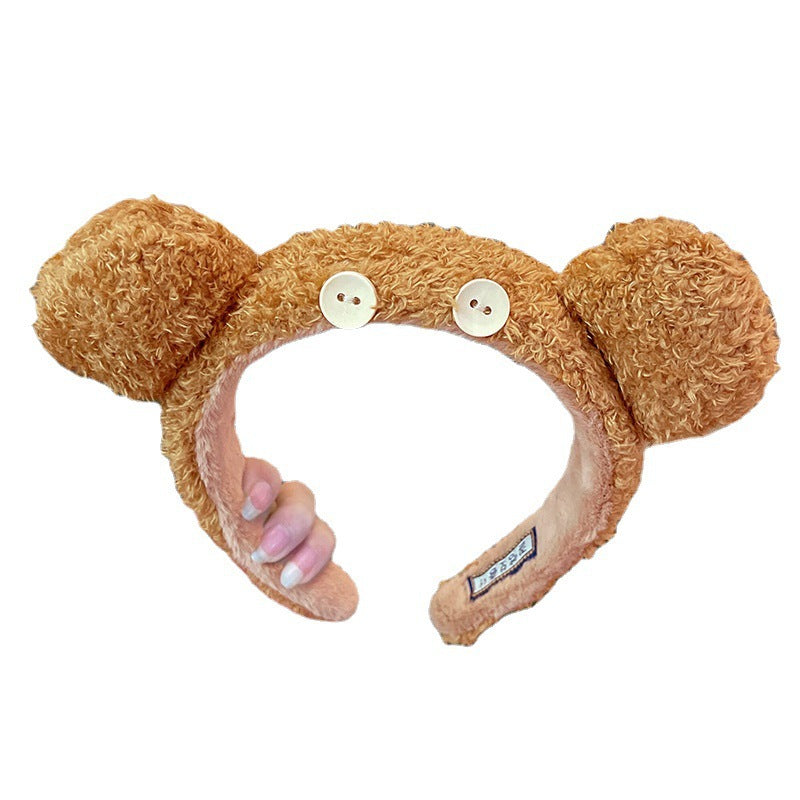 Button Bear Cute Headband