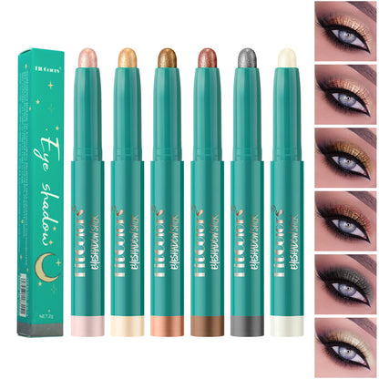 New Fashion 6-Color Shimmer Eyeshadow Pen for Highlighting and Contouring-Homeunderwear