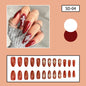 Gold Silver Glitter Wine Red Christmas Snowflake Nail Tips