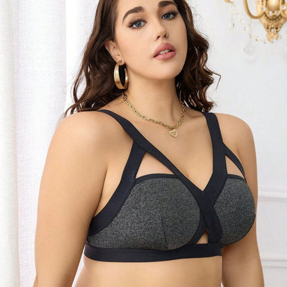 Plus Size Sports Push Up Bra