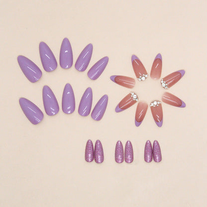 Almond Shape Lilac Nails, Sweet and Chic