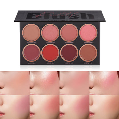 New Fashion8-Color Blush and Highlighter Palette-homeunderwear