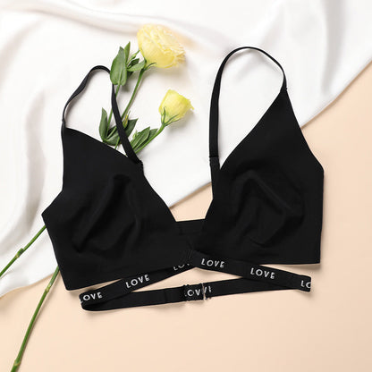 Open Cup Letter LOVE Seamless Push-up Bras