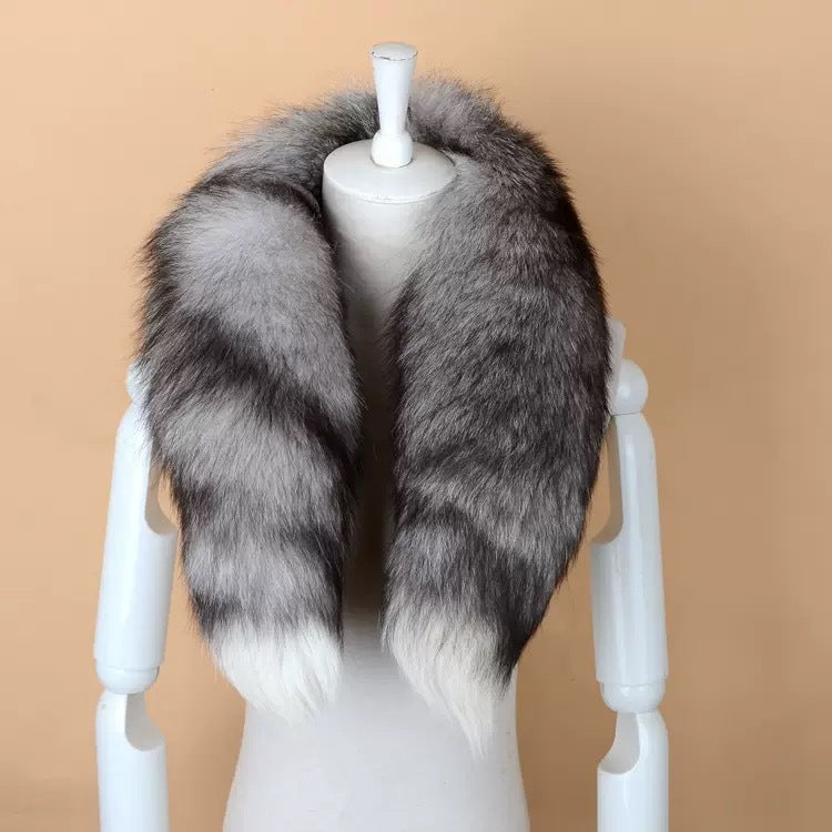 Winter Fox Fur Scarf - Stylish & Warm Neck Wrap