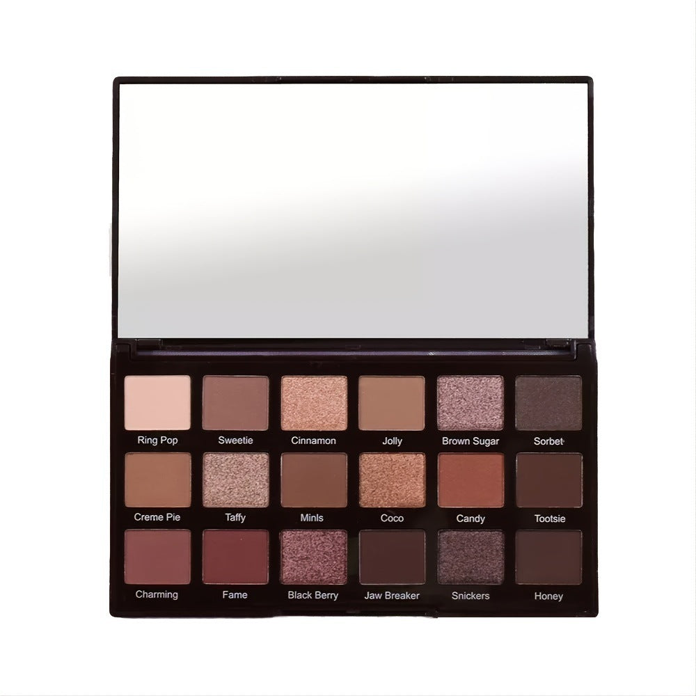 New Fashion 18-Color Eyeshadow Palette - Matte, Shimmer, Highlight, Contour-Homeunderwear