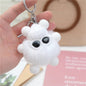 Real Rabbit Fur Rabbit Keychain Cute Fluffy Charm