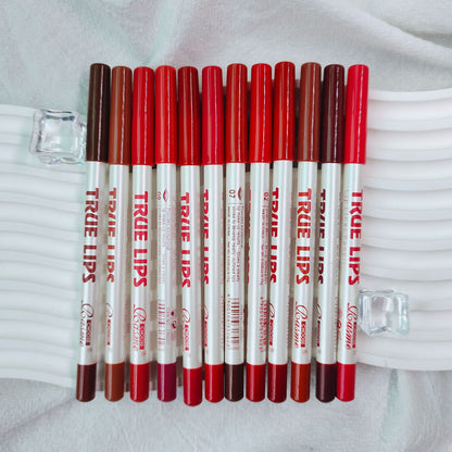 New Fashion12-Color Wooden Lip Liners - Matte, Long-Lasting-homeunderwear