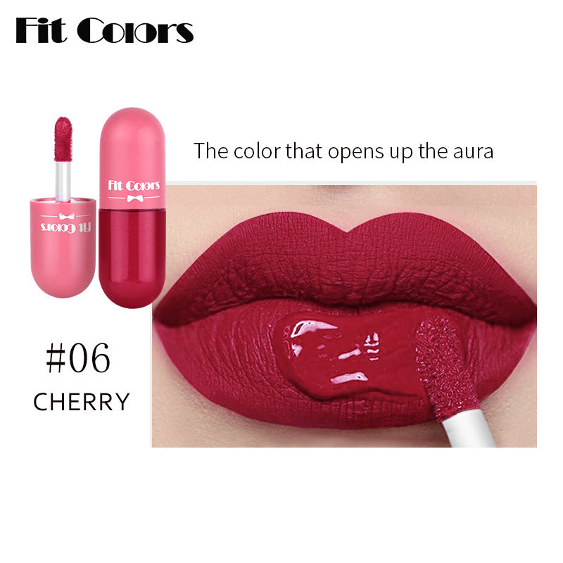 New Fashion 6-Color Mini Capsule Lip Gloss for Long-Lasting Matte Finish-Homeunderwear