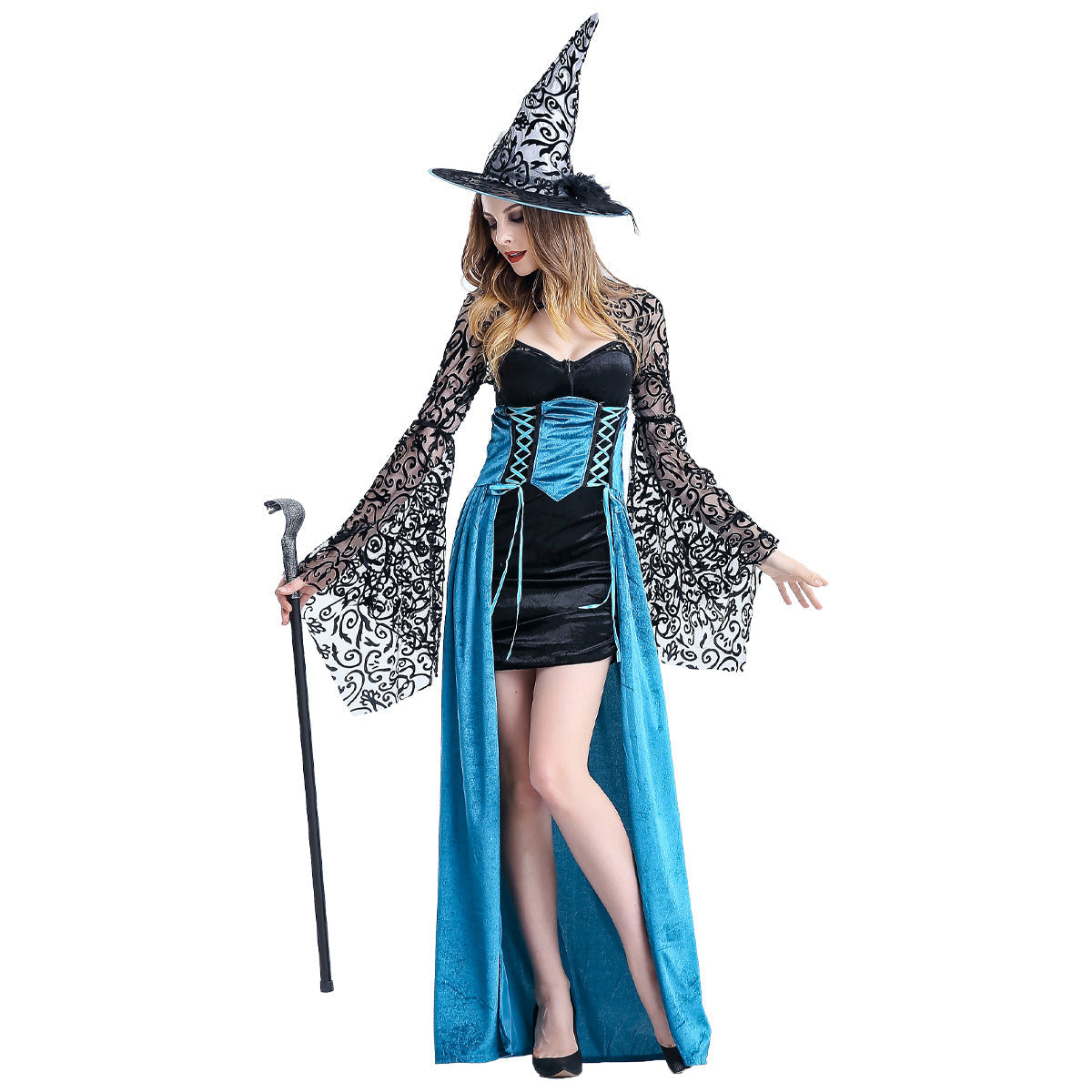 Halloween Cosplay Magician Slim Dress