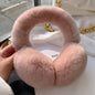 Cute Winter Real Rabbit Fur Ear Muffs - Foldable & Warm