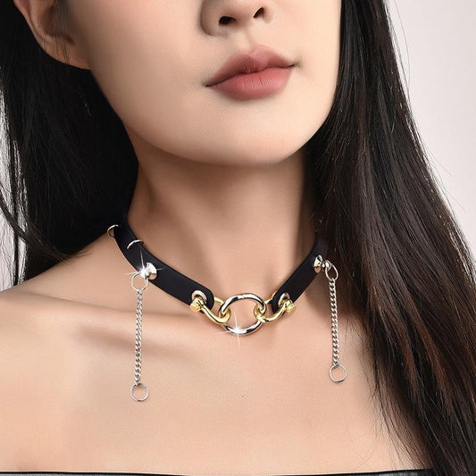 Gothic Rock Metal Chain Choker