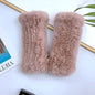 Cute Real Rabbit Fur Mittens - Warm & Stylish