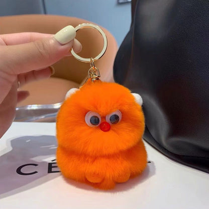 Cute Monster Plush Keychain - Ins Trendy Bag Charm