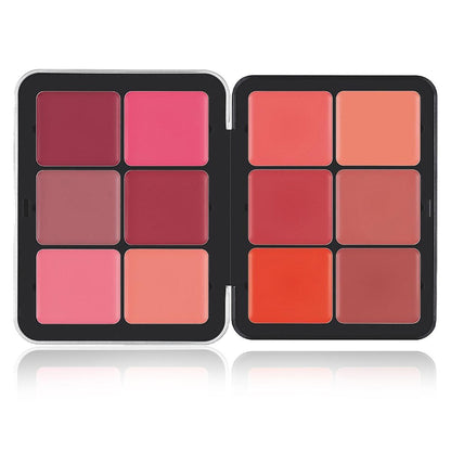 New Fashion12-Color Matte Cheek Cream Compact - Natural Finish-homeunderwear