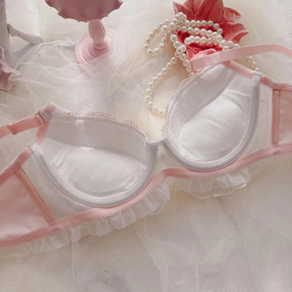 Lace Ruffle Kawaii Doll Romantic Royalcore Princess Lingerie Set