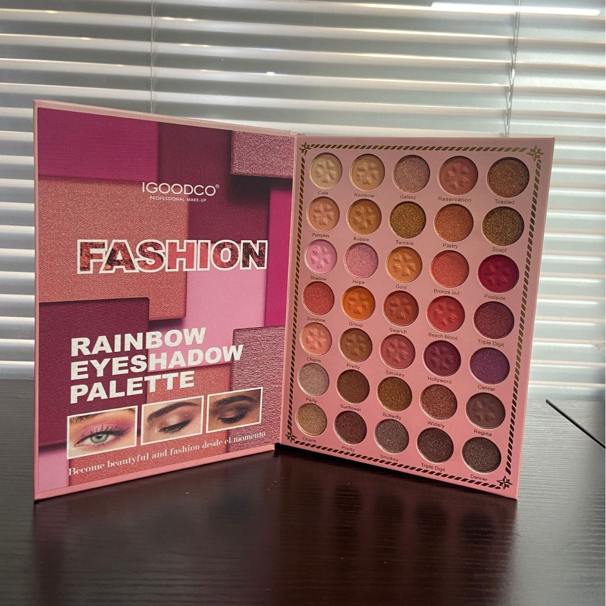 82-Color Bridal Pattern Book-Style Eye Shadow Palette - Matte & Shimmer