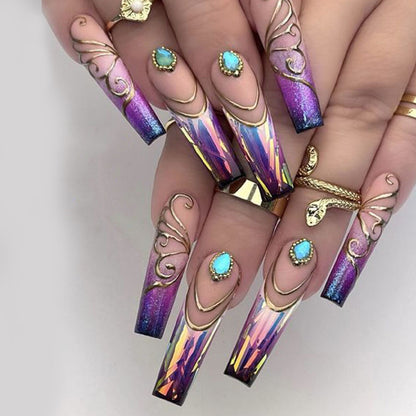 New FashionLong INS Style Edgy Nail Tips