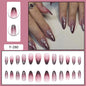 Y6 Ins Trendy Fall Nails: Almond Flashy Nail Tips