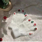 Knitted Christmas Couple Gloves