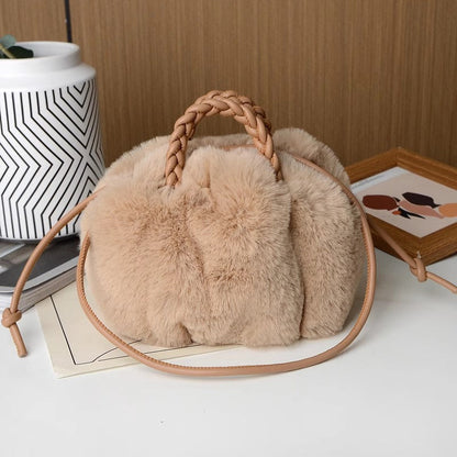 Fuzzy Winter Cloud Bag Tote Shoulder Satchel