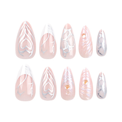 3D Water Wave Nail Tips for Instant Glamour