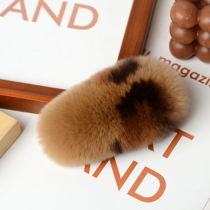 Cute Faux Fur Hair Clip - Korean Trendy Accessory