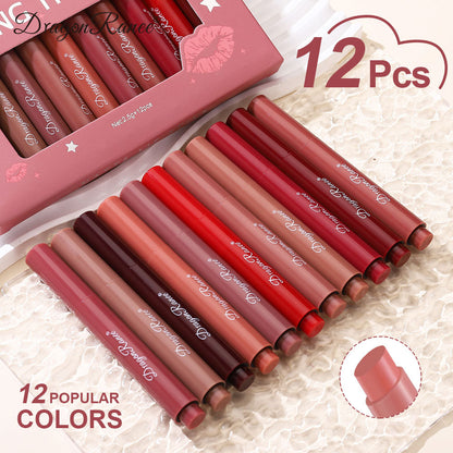 12-Pack Jelly Lipstick Pen Set, Hydrating and Shiny-Homeunderwear