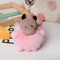 Cute Fuzzy Calf Keychain - Fashionable & Versatile