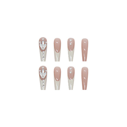 Long Ballet-Style Pre-Made Nail Extensions