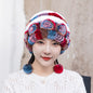 Winter Real Rabbit Fur Ear Flap Hat & Scarf Set