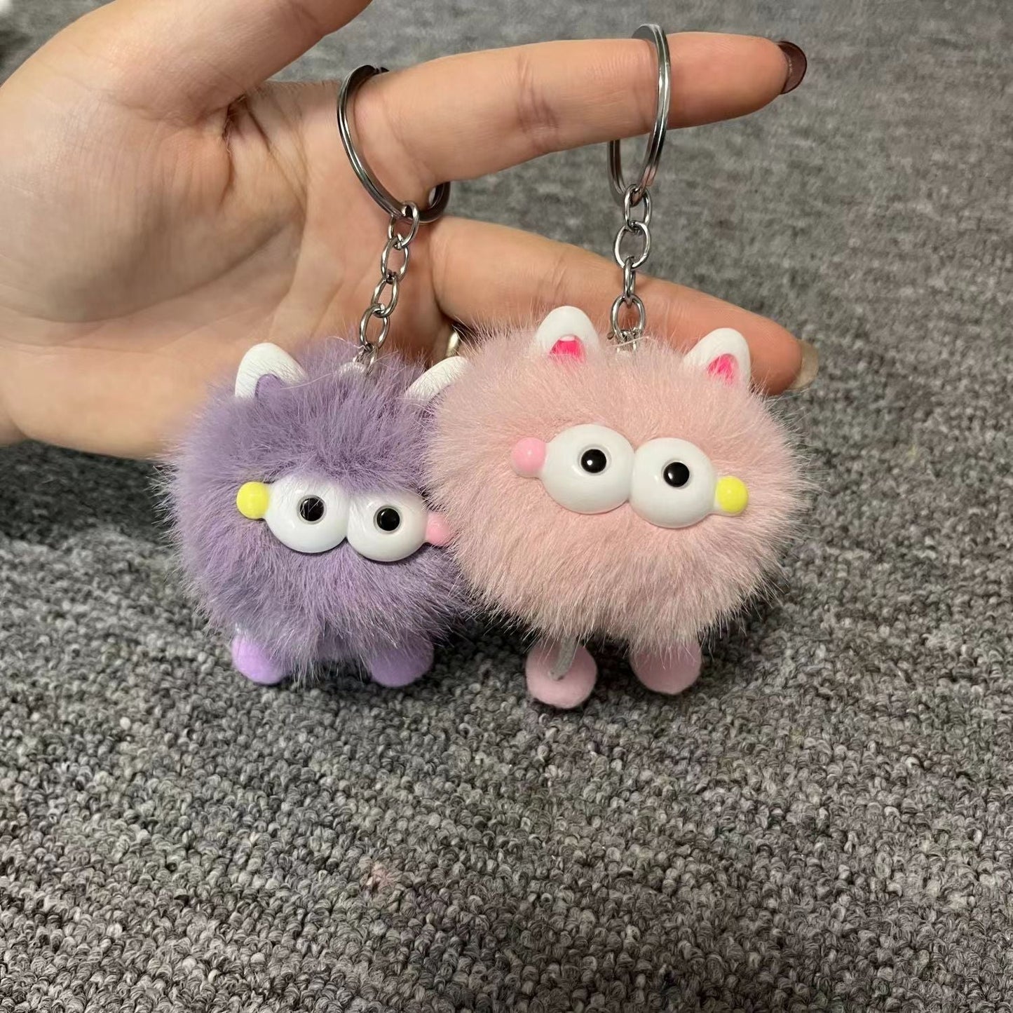 Cute Ear Fairy Plush Keychain - Cartoon Bag Charm