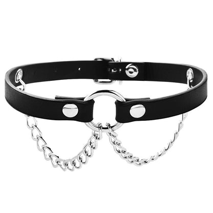 Punk Double Chain Choker