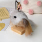 Mink Fur Bird Car Keychain Pendant Plush Doll Bag Accessory