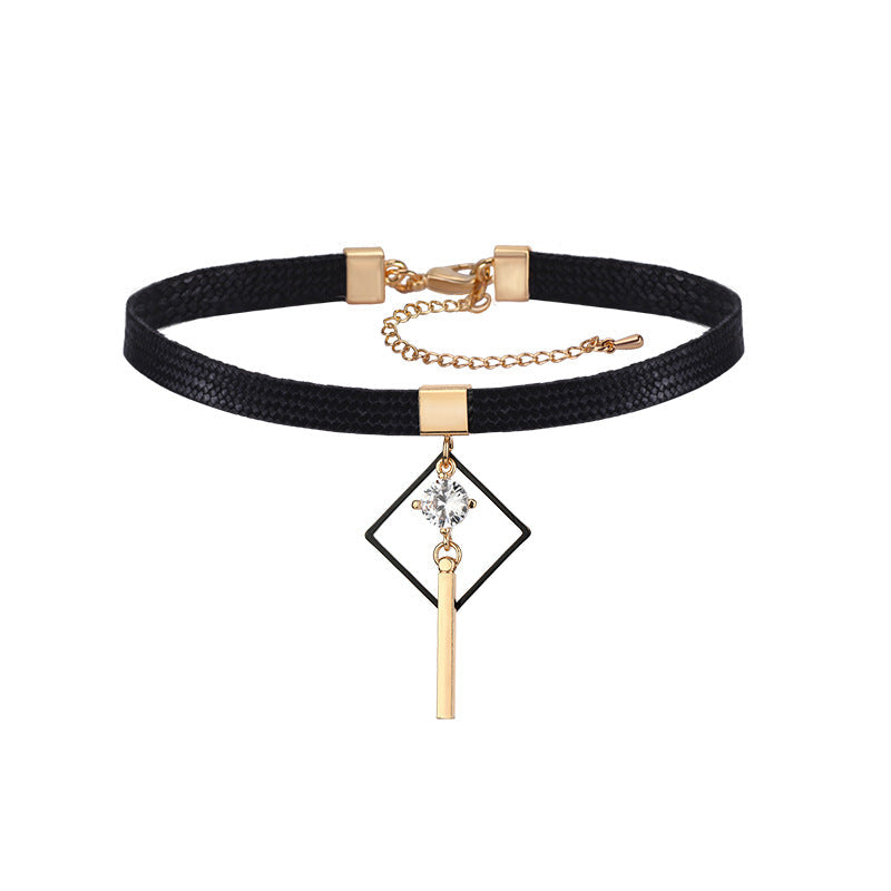 Diamond Long Zircon Choker