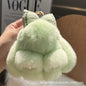 Cute Real Rabbit Fur Bow Keychain, Car Charm