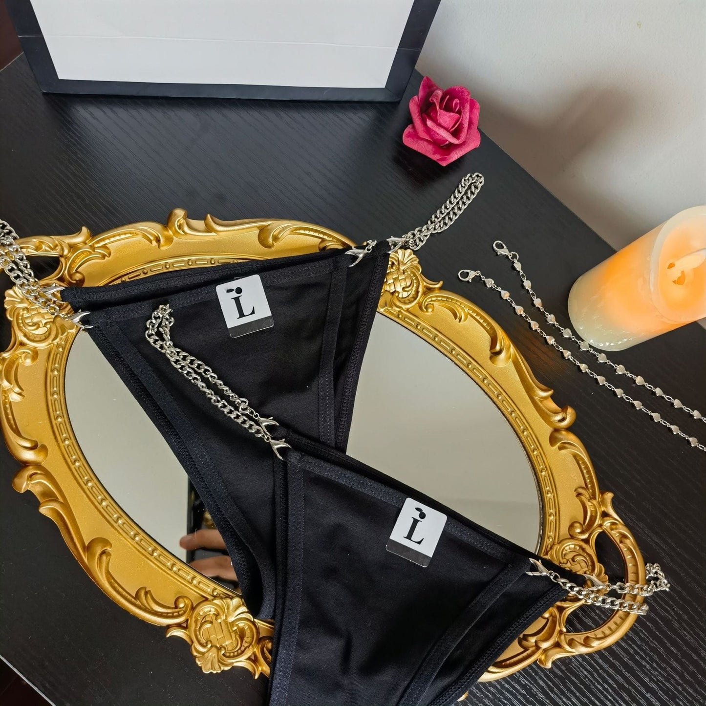 Punk Style Metal Chain G-string