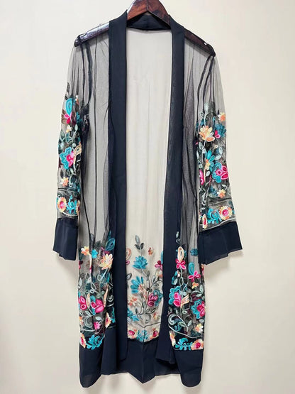 Mid-Length Korean Style Shawl Open Cardigan Outerwear