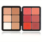 12-Color Blush Palette - Matte, Shimmer, Highlight, Conceal