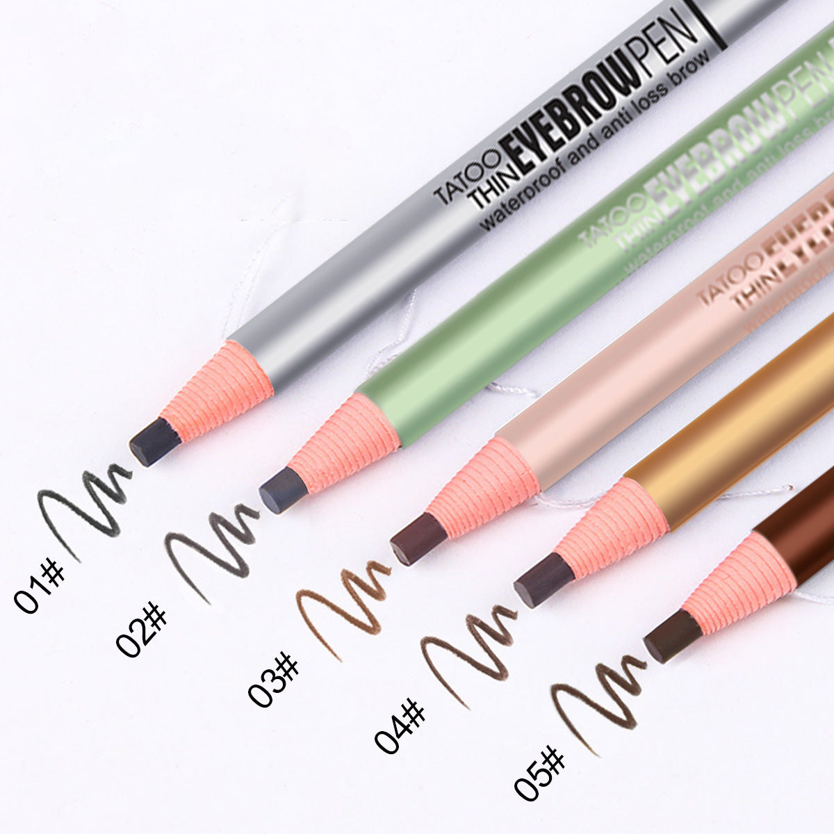 New Fashion Double-Ended Eyebrow Pencil - Ultra-Fine, Natural, Waterproof, Long-Lasting-Homeunderwear