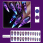 New FashionINS Style Gradient Dragon Pattern Nail Tips-homeunderwear