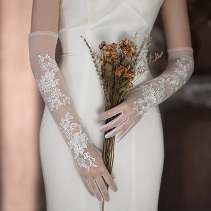 New Wedding Lace Long Gloves