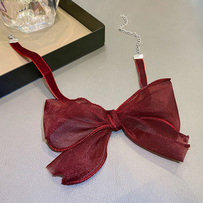 Free Shipping for Lace Bow Choker