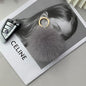 Fox Fur Pom Pom Keychain & Car Charm - Small Size