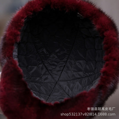 Winter Mink Fur Beret - Stylish & Warm