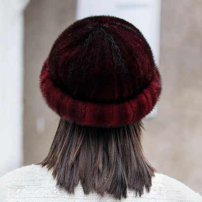 Winter Mink Fur Hat - Stylish & Warm