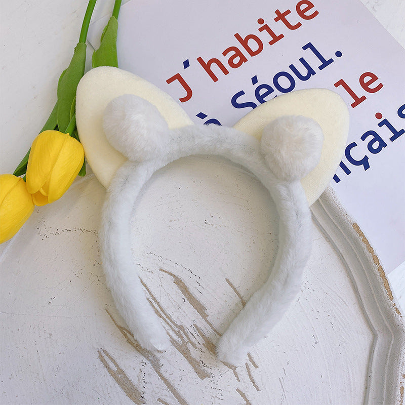 Cute Cat Ears Plush Headband