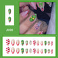 New FashionChic Multicolor Diamond Christmas Nail Tips-homeunderwear